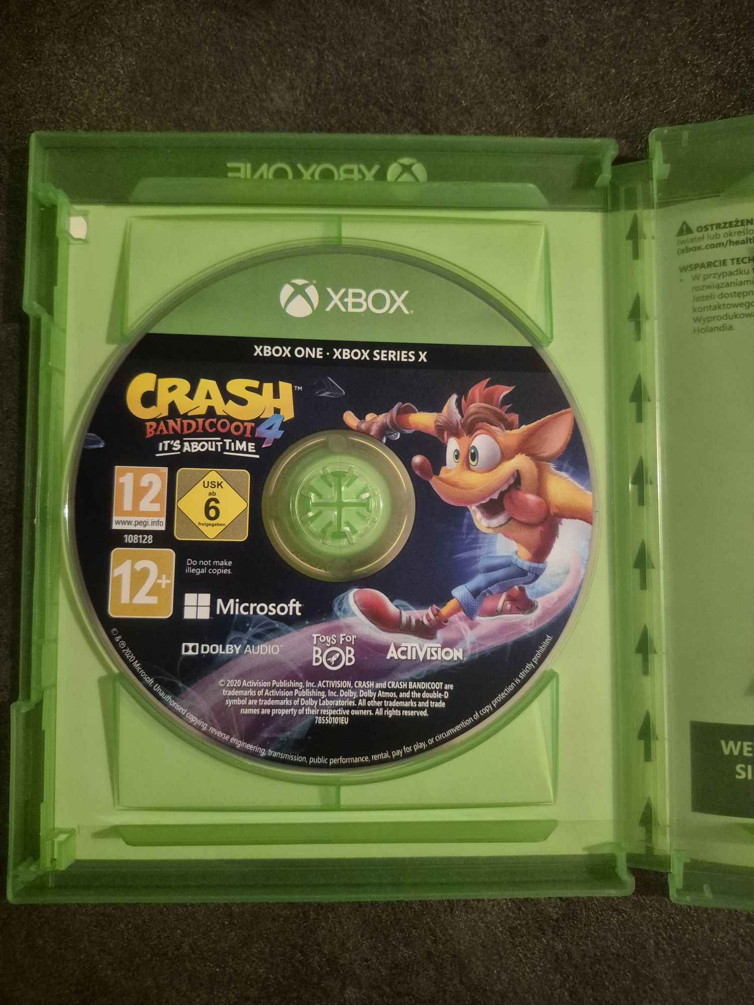 Crash Bandicoot 4 Najwyższy Czas na Xbox One/ SeriesX,  napisy PL