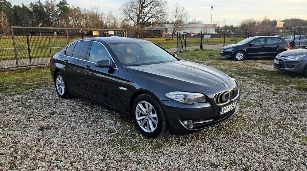 BMW Seria 5 2.0 Diesel 184KM Brązowa skóra stan bdb