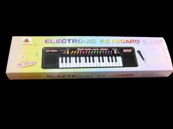Keyboard organy 32 klawisze dla dzieci na baterie mikrofon No.: 6832