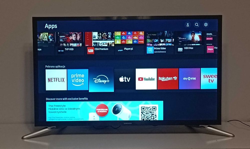 TV Samsung 32 Cali Led HDR SMART TV DVB-T2 HEVC + Upominek+ Kabel Hdmi