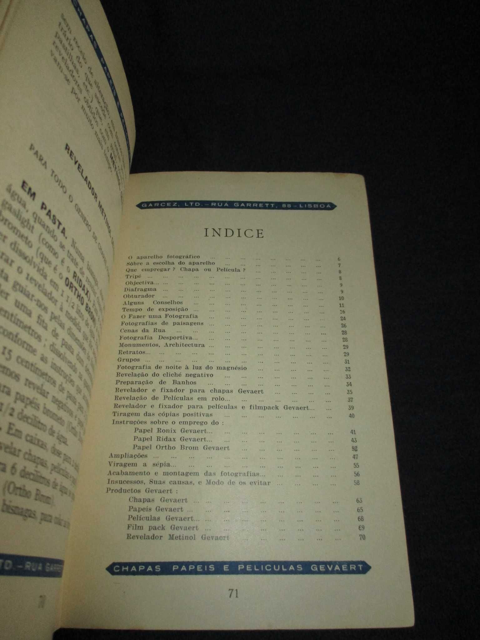 Livro Foto-Manual para Principiantes Gevaert