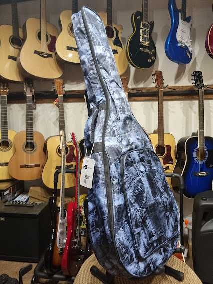 Solidny ocieplany pokrowiec na gitarę Klasyczną 4/4 Hard Bag "jeans"