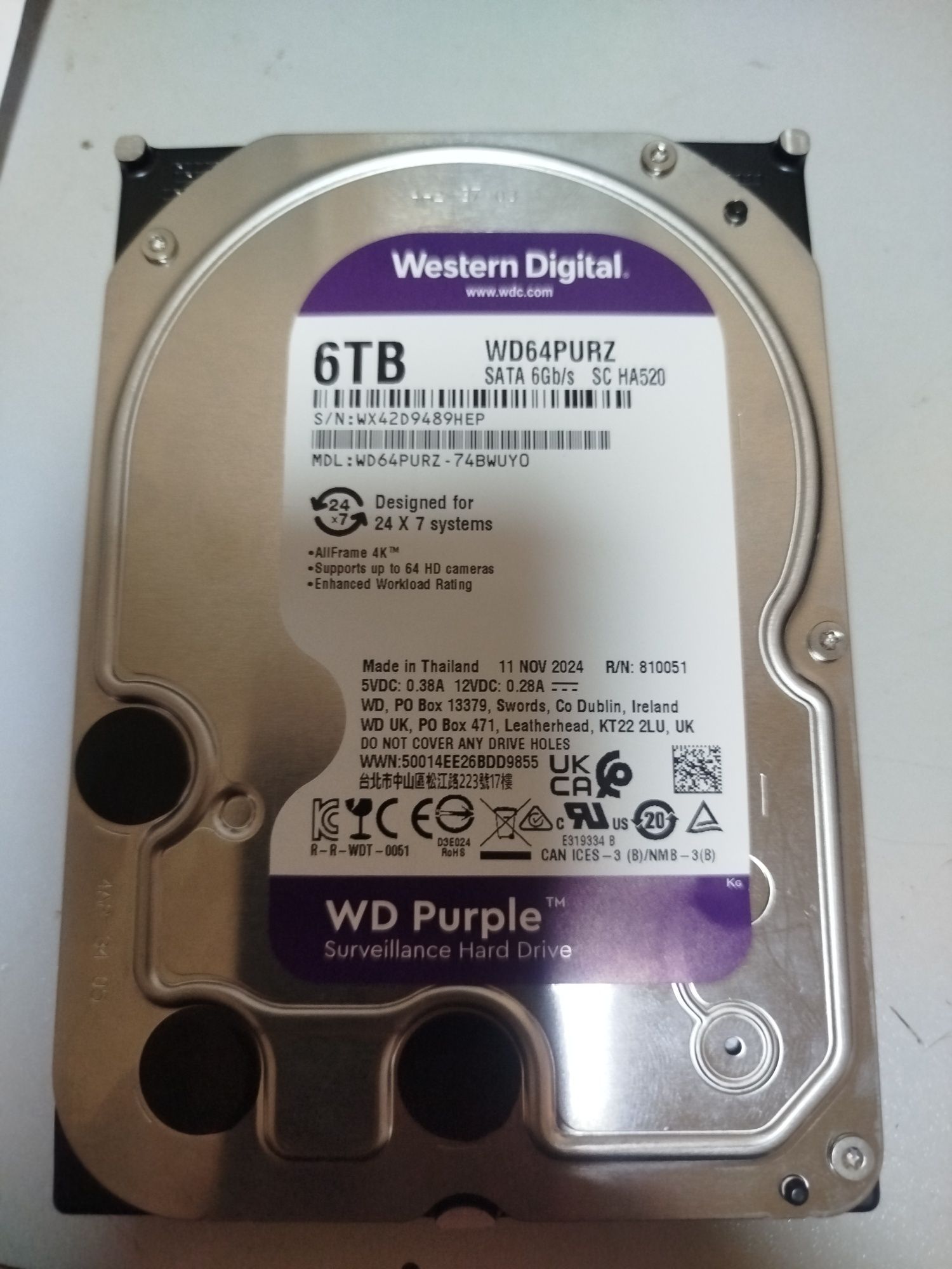 Hdd 3.5 6tb WD новий