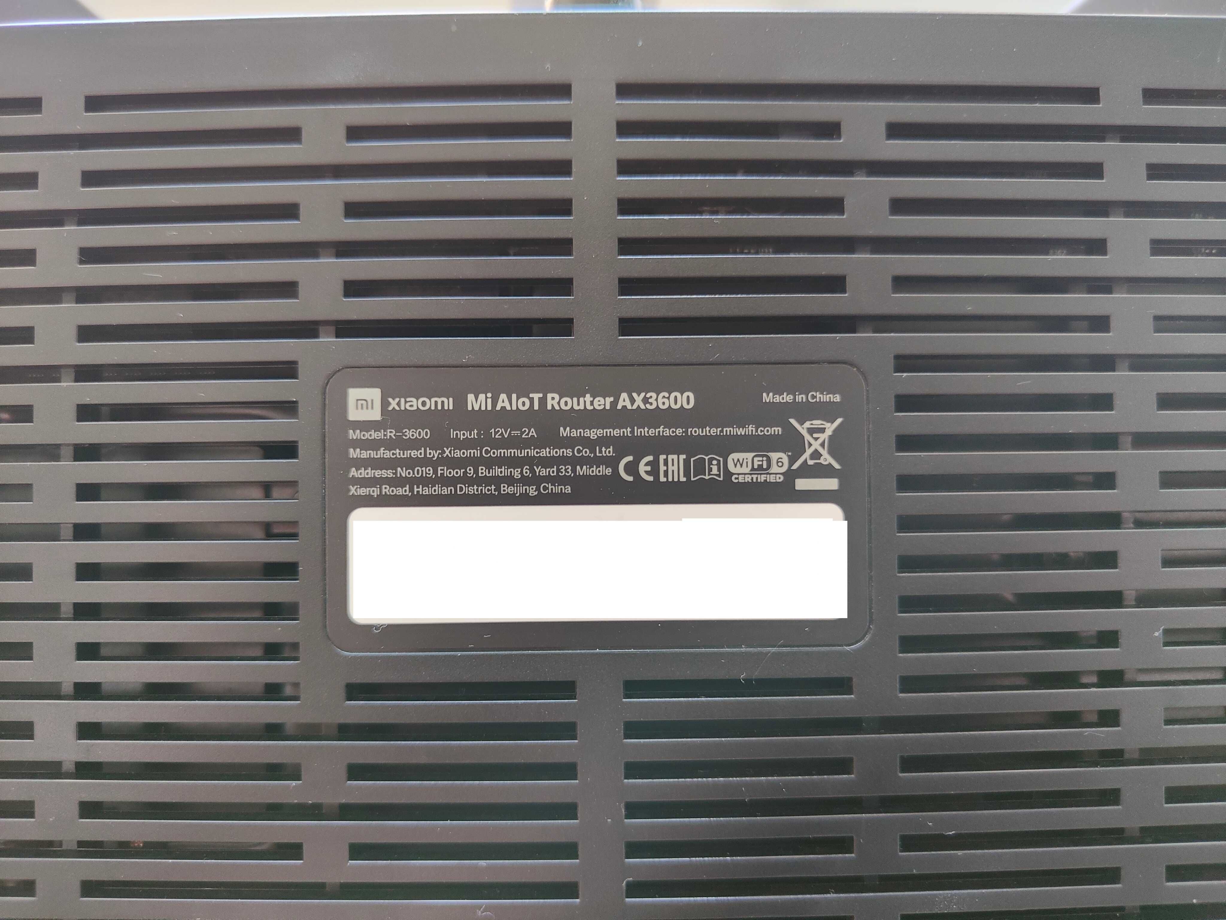 Router Xiaomi Mi AIoT AX3600