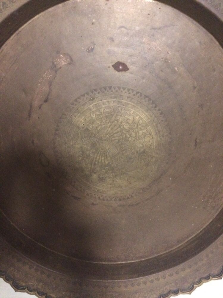 Grande prato em cobre 60cm diametro