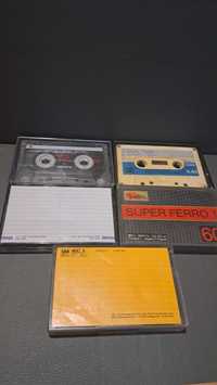 Zestaw 5 kaset Nośników BASF Sony Orwo TDK Super Ferro I