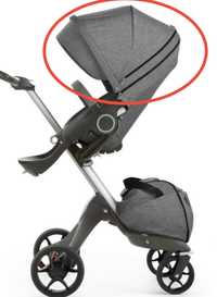 Stokke Xplory Black Melange oryginał buda + daszek NOWE !