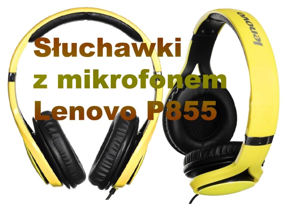 SŁUCHAWKI LENOVO P855  uniwersalne złącze minijack 3,5 m