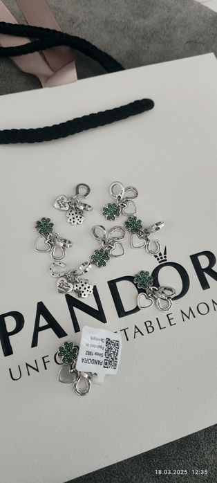 Pandora Акція намистина шарм конюшина клевер Pandora