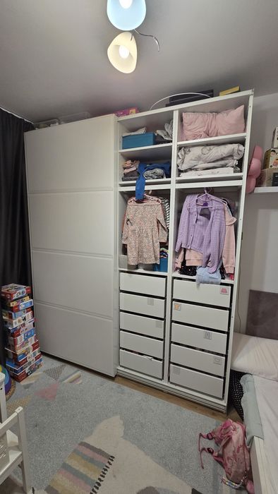 Szafa IKEA obudowa PAX drzwi TJÖRHOM 200x44x236