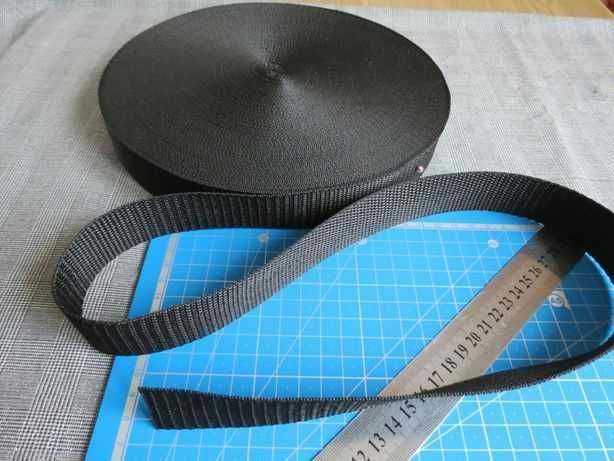 Стропа 3 см.Стрічка ремінна.Лента ременная. Чорна.