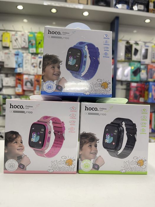 Дитячий смарт годинник Hoco Y100 з підтримкою сім карти