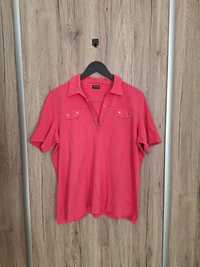 Różowa koszulka polo z kieszonkami męska Gerry Weber rozmiar XL