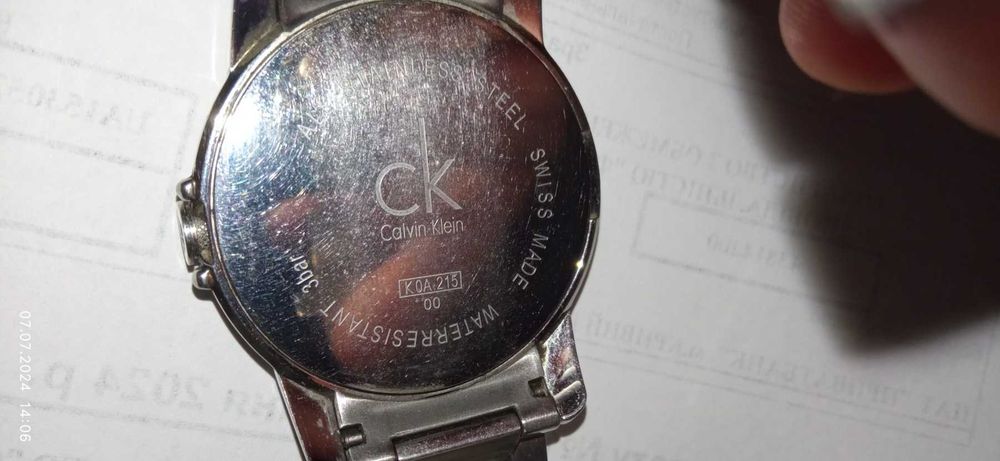 Calvin klein К0А215.00 швейцарские часы (оригинал)