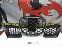 Kit 3 Grelhas (Frontal e laterais) em favo de mel para Seat Ibiza 6L 2002-2008 tipo Cupra em plástico