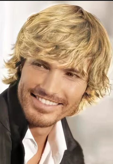 Męska damska krótka peruka