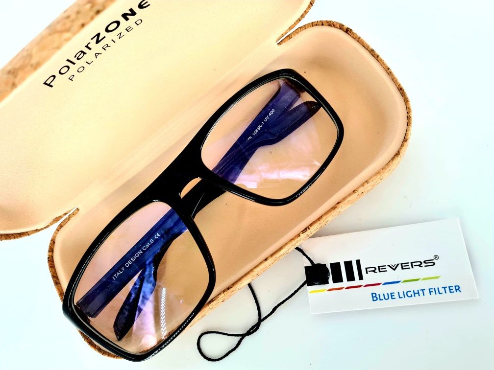 Nowe modne okulary do komputera Revers filtr niebieskiego światła