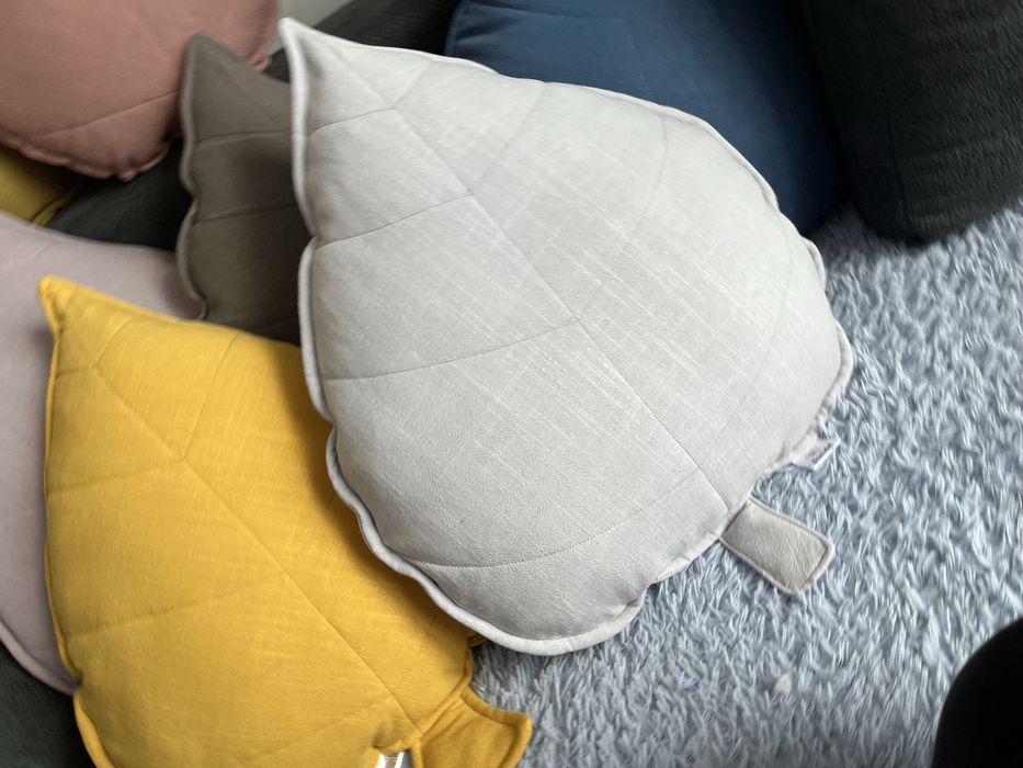 Poduszki lniane Liść