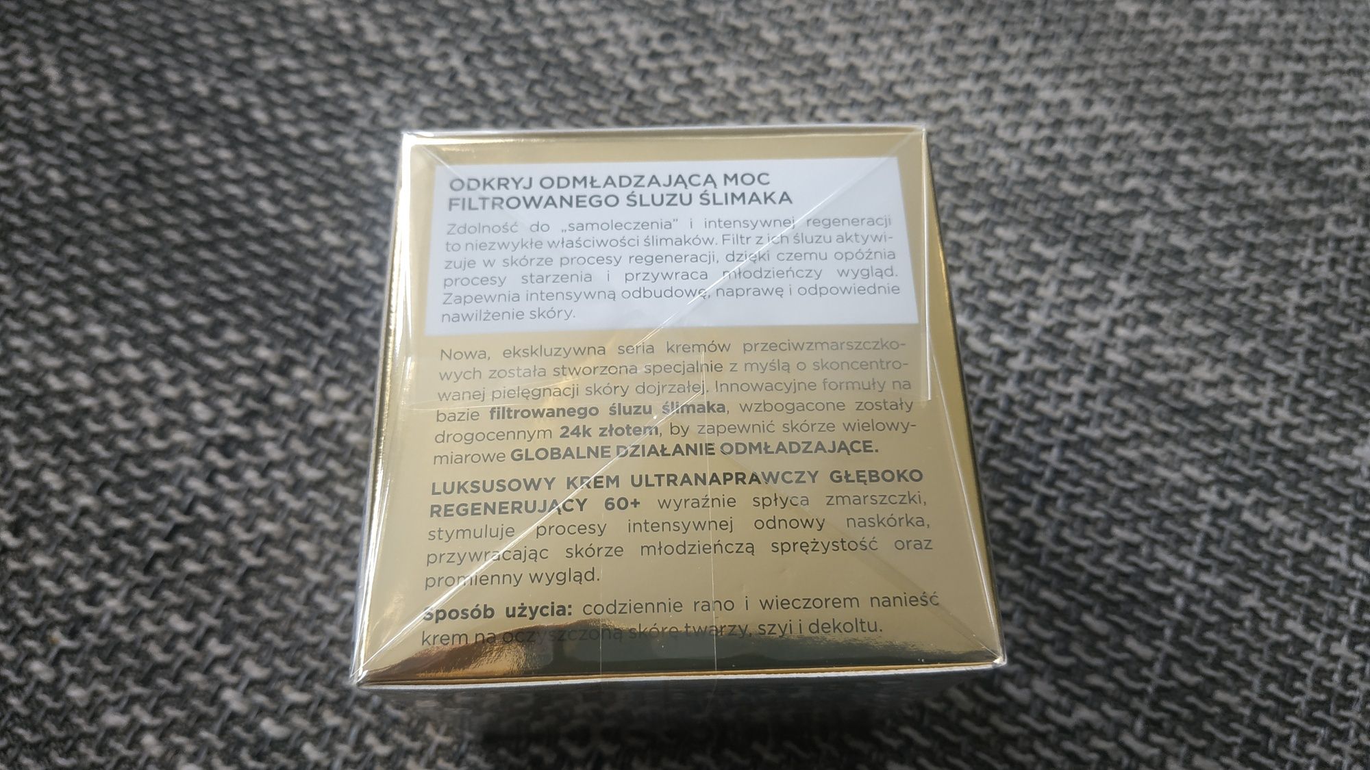 Eveline 24K Gold Krem Ultranaprawczy 60+ na dzień i noc 50 ml.