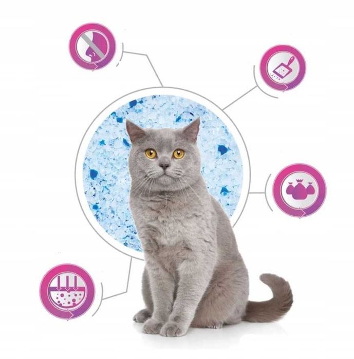 Żwirek silikonowy WETCAT 12 x3,8 litra