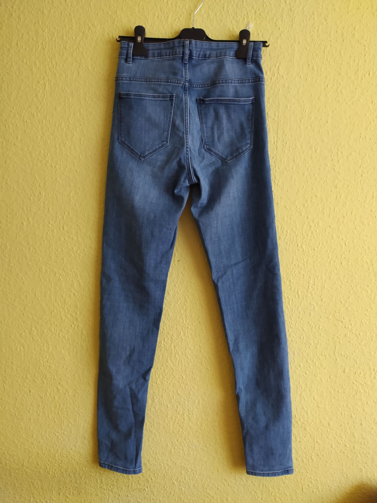 Damskie spodnie jeansowe, jak nowe, super skinny fit. r.36 hight waist