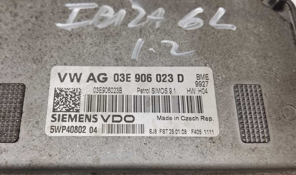 Kit centralina Seat Ibiza 6L 1.2 2008