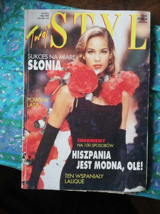 Twój Styl nr.5 maj 1992 vintage wykroje moda burda lata 90te