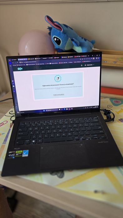 Laptop ASUS ZenBook 14X OLED GeForce RTX3050 stan idealny