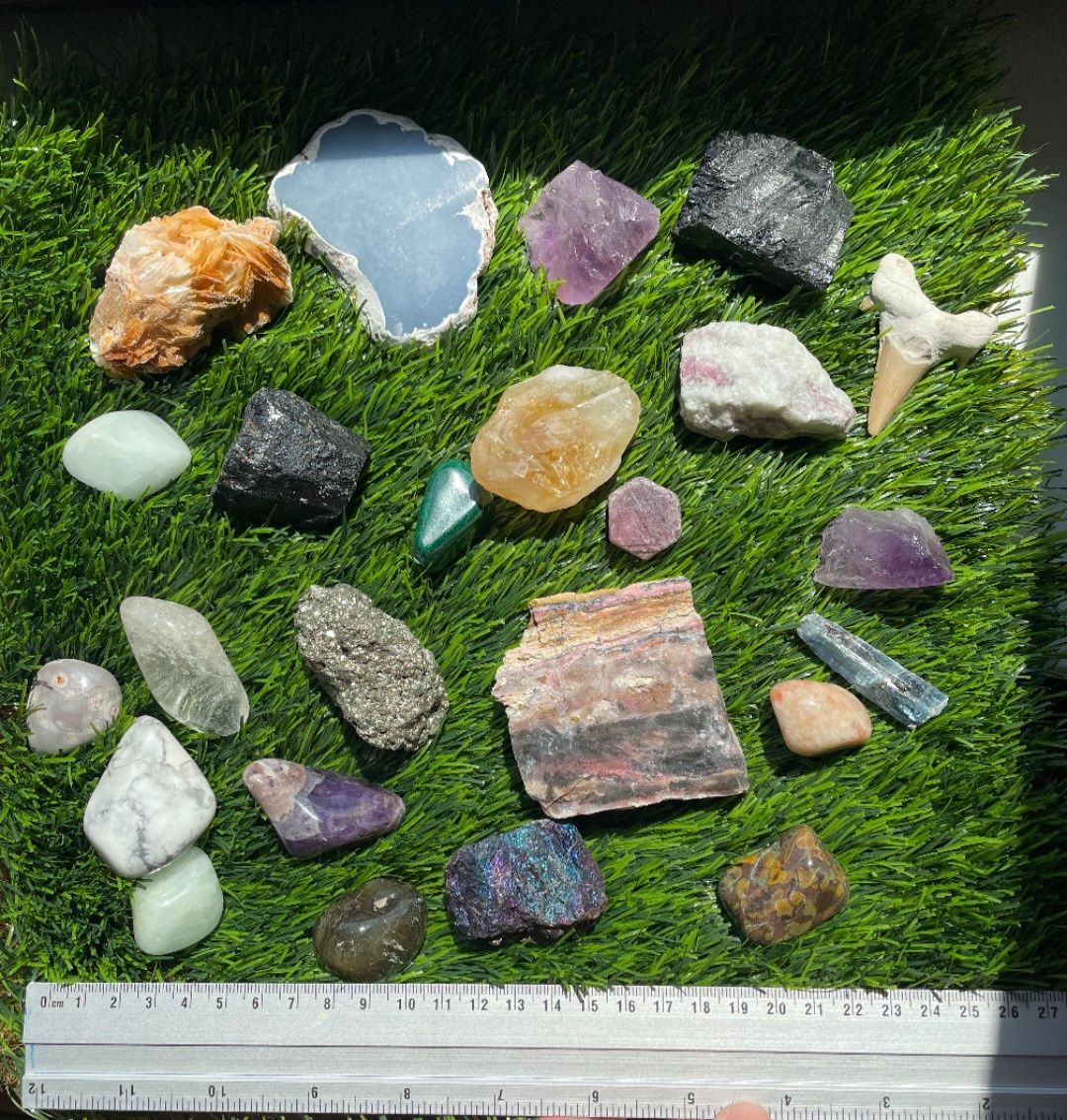 Zestaw kamieni i minerałów 1,5 kg