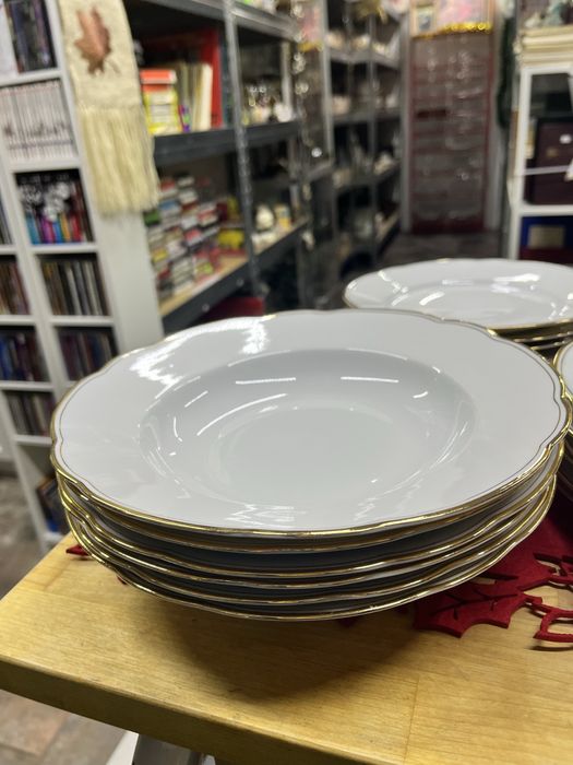 Serwis obiadowy talerze porcelanowe Czechosłowacja