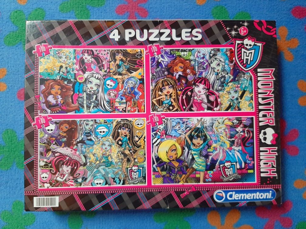 Puzzle "Monster High" Clementoni 6+ 4 puzzles