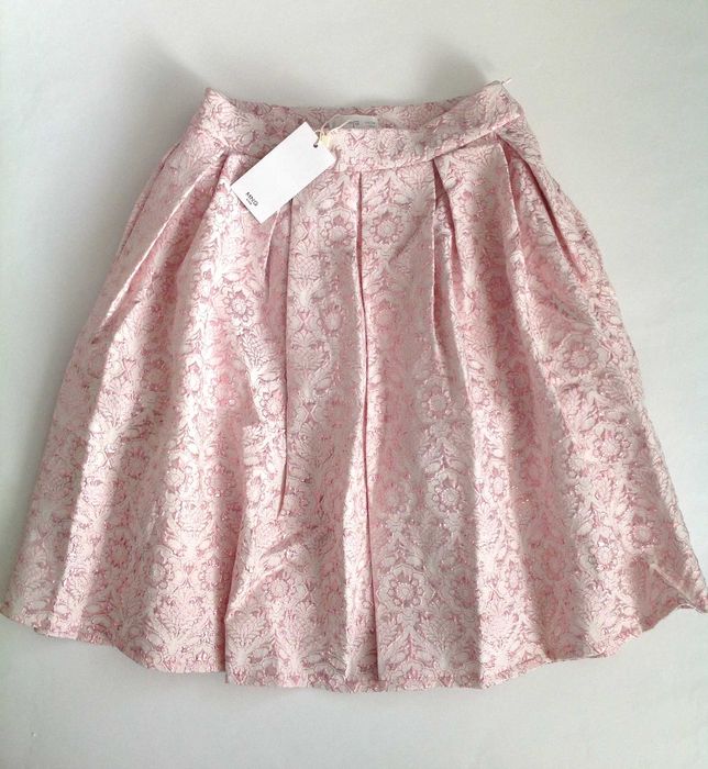 MANGO żakardowa spódnica na tiulowej halce 10 lat