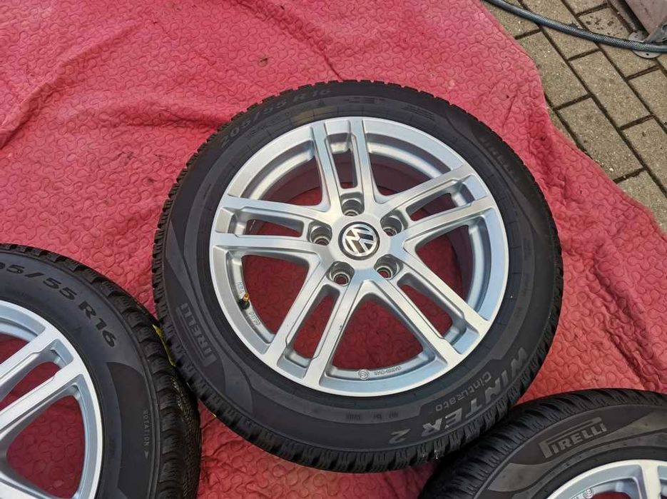 KOŁA zima 16' VW PASSAT GOLF TOURAN SHARAN - 5x112 - 205/55/16 - 24r
