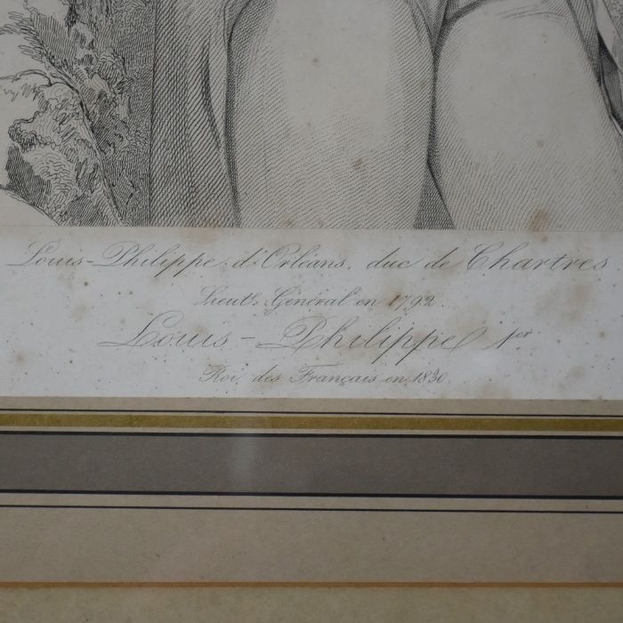 Gravura « Louis Philippe d'Orleans, duc de Chartres », XIX