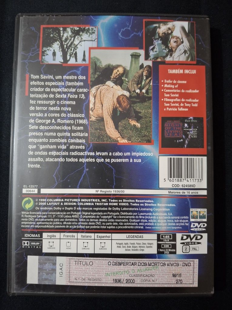 DVD O Despertar dos Mortos Vivos.