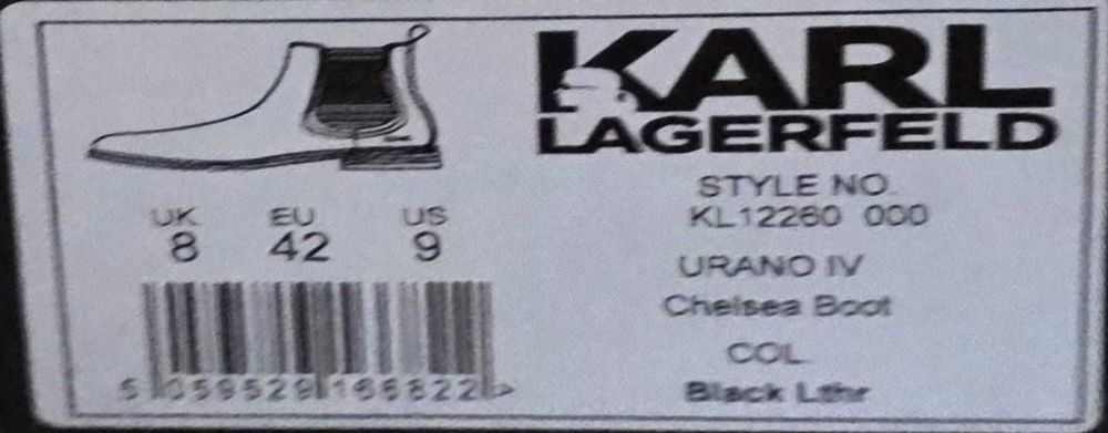 Sztyblety KARL LAGERFELD KL12260 Czarny