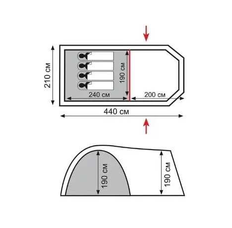 Намет Totem Apache 3 V2 / Catawba 4 V2