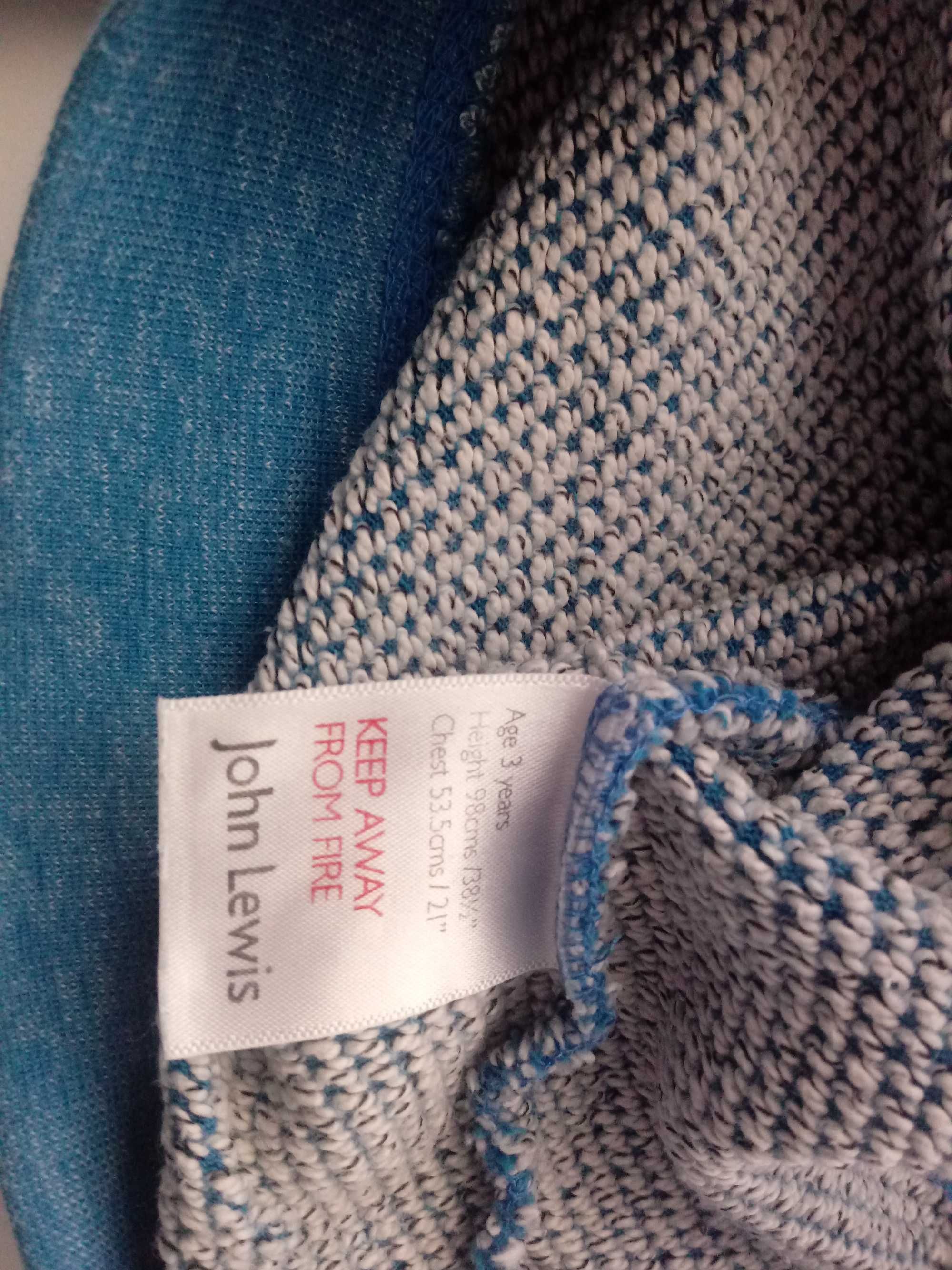 Bluza bez kapura John Lewis 3 lata 98 cm.