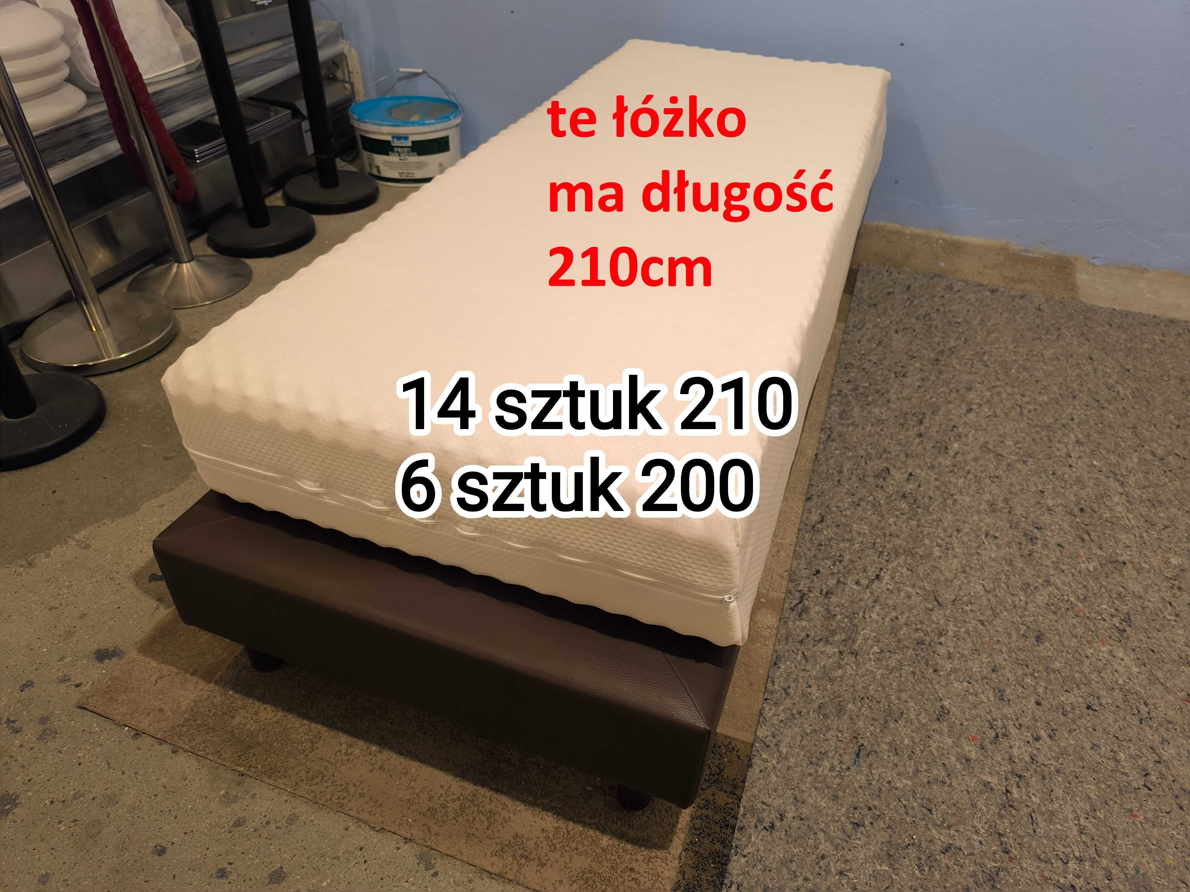 Dostępne 20 sztuk Łóżka Łóżko 80x200 80x210 z Materacem Kontynentalne