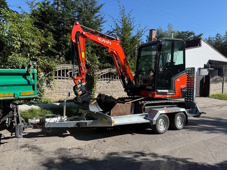 Usługi minikoparką  KX27