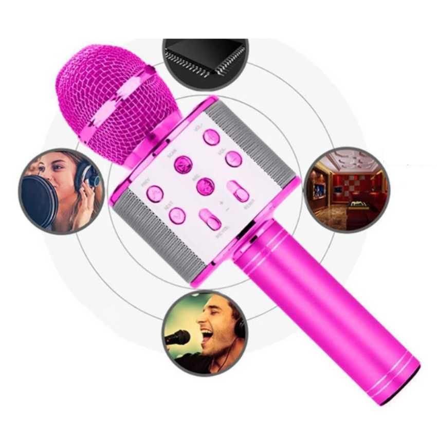 MIKROFON Bezprzewodowy Karaoke Dla Dzieci Głośnik BLUETOOTH +Kabel USB