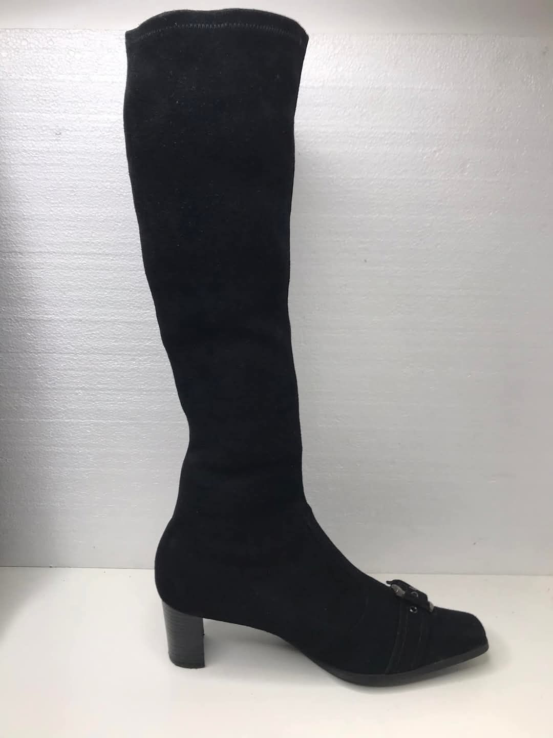 Kozaki skórzane elastyczna cholewka Stuart Weitzman rozmiar 39,5