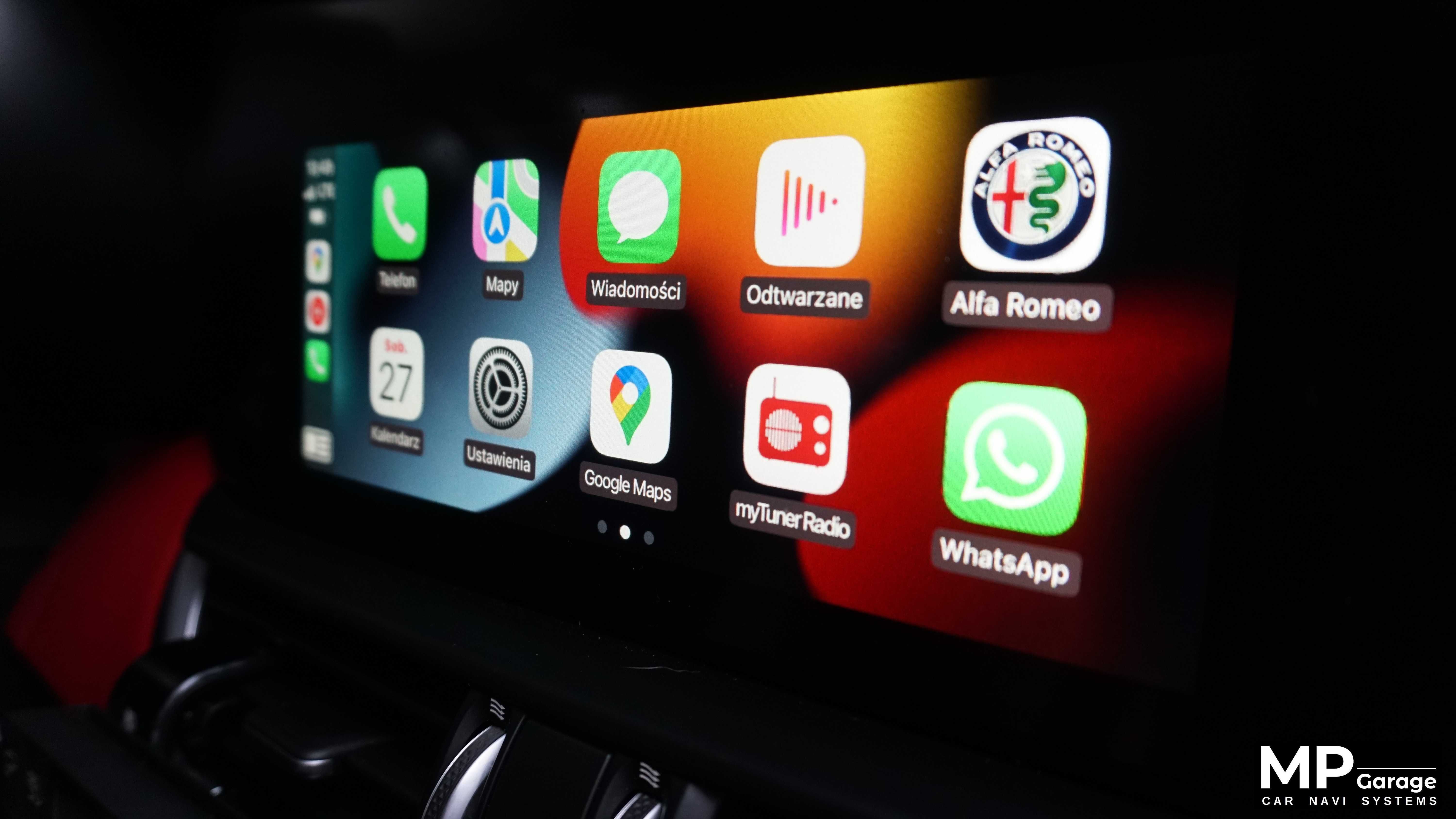 ALFA ROMEO JULIA/STELVIO Box Apple CarPlay AndroidAuto Montaż Gwar.