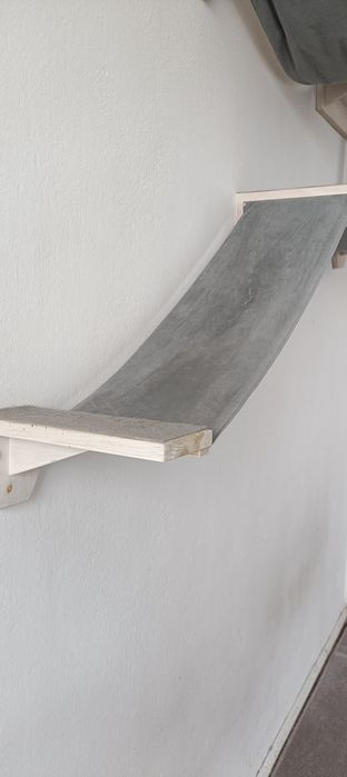 Dla Kota półki na ścianę z materialem komplet