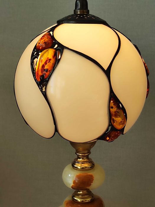 Lampa bursztyn nocna