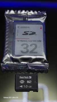 Карта памяти Canon SD 32mb/ San Disk M2 1Gb
