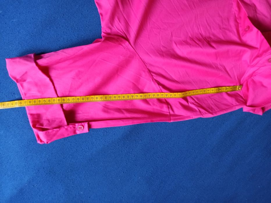 Koszula różowa oversize włoska bawełna