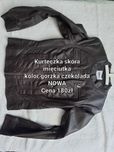 Kurtka RAMONESKA ciemny brąz, gorzka czekolada Eko skóra ONLY roz.36