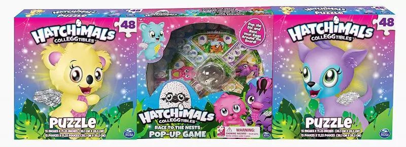 Hatchimals. Zestaw 3 gier. Spin Master