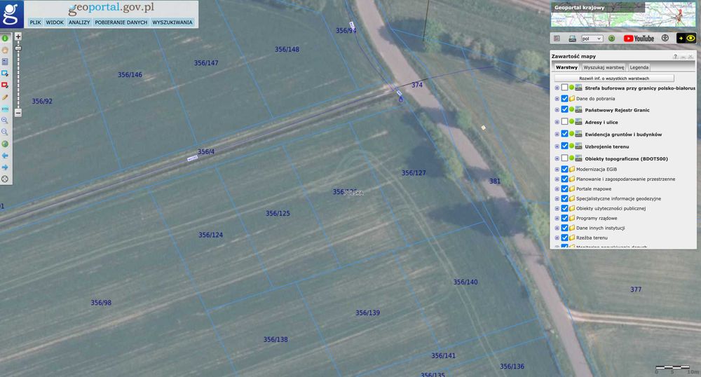 Działka budowlana Osie Bory Tucholskie Media Asfalt